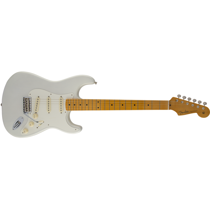 Fender USA Eric Johnson Stratocaster, Maple Fingerboard (White Blonde) Electric Guitar