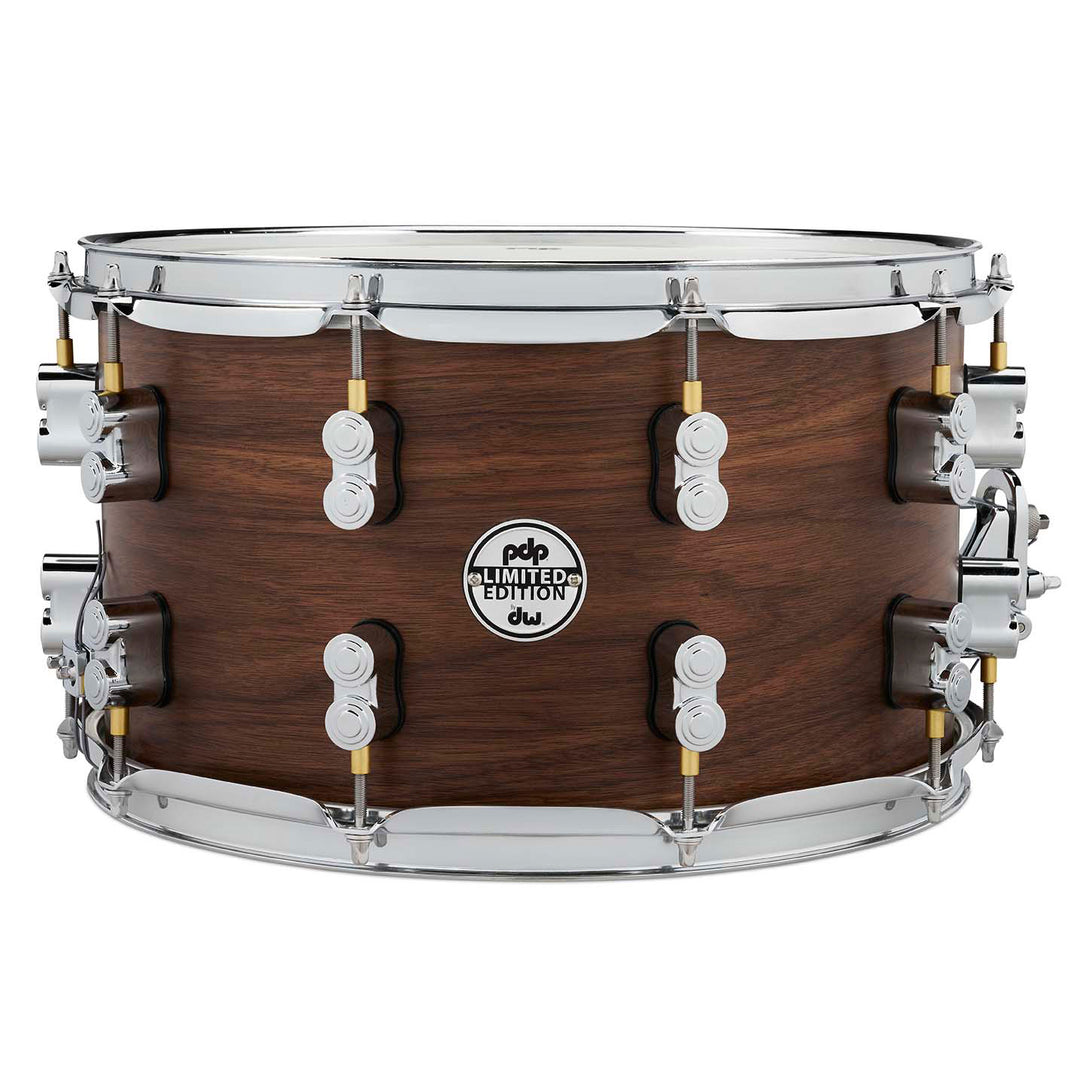 PDP Concept Series Maple Hybrid Limited Edition “EXT-PLY” 8x14 Snare Drum w/ Chrome Hardware - Walnut Natural Satin