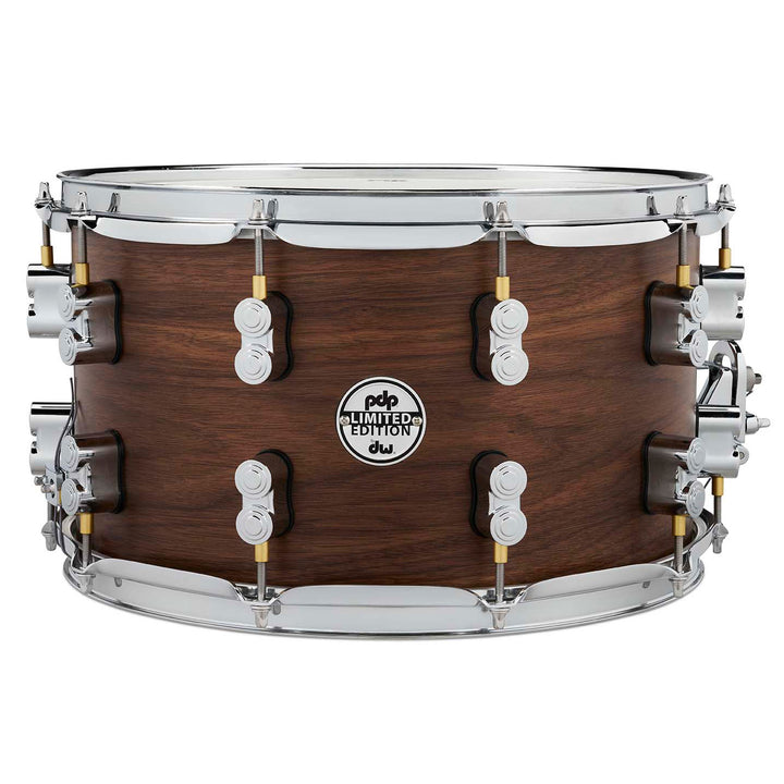 PDP Concept Series Maple Hybrid Limited Edition “EXT-PLY” 8x14 Snare Drum w/ Chrome Hardware - Walnut Natural Satin