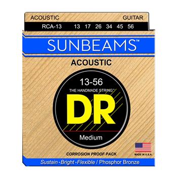 DR Strings RCA-13 (Medium) - SUNBEAM - Phosphor Bronze Acoustic: 13, 17, 26, 34, 45, 56