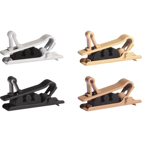Shure Tie Clip for TwinPlex Lavalier Microphones (3-Pack) Single Mixed (4-Pack)