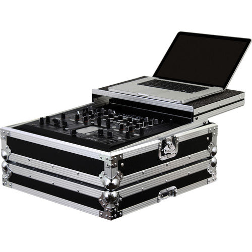 Odyssey FZGSDJM2000 Flight Zone Glide Style Pioneer DJM-2000 DJ Mixer Case (Black/Chrome)