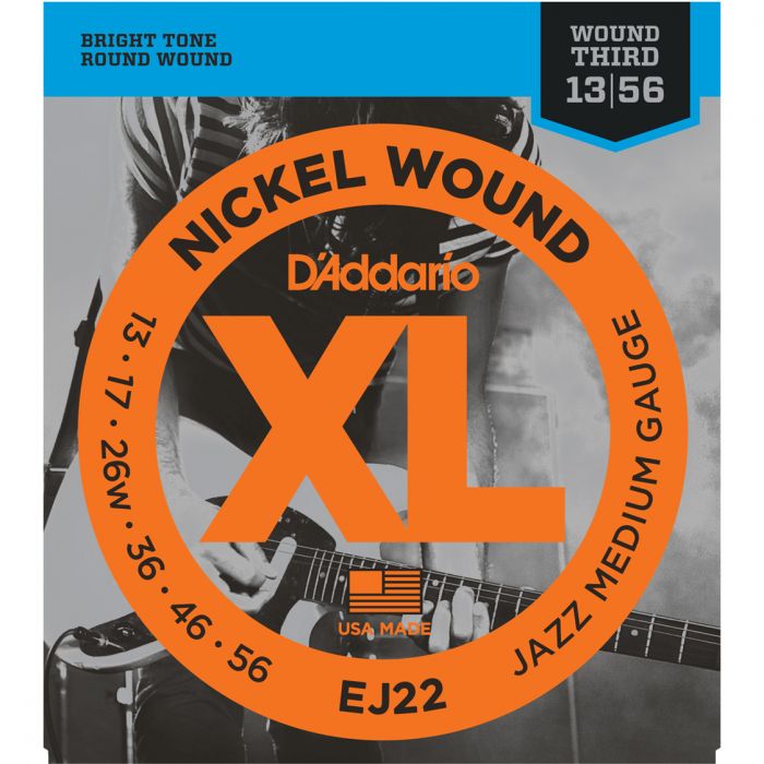 D'Addario EJ22 - SET ELEC GTR XL JAZZ MED