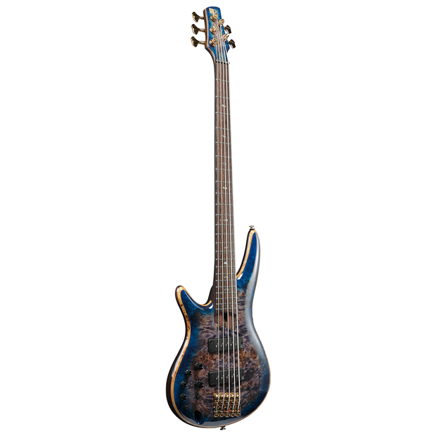 Ibanez SR2605LCBB SR Premium 5-String Electric Bass w/Bag - Cerulean Blue Burst