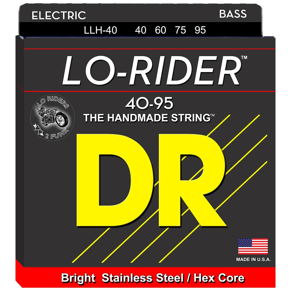 DR Strings LLH-40 (Light- Light) - LO-RIDER  - Stainless Steel: 40, 60, 75, 95