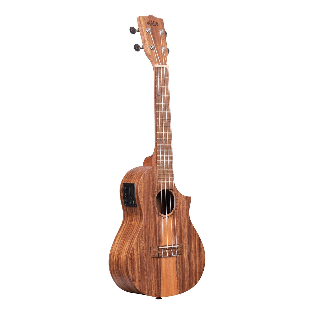 Kala KA-TK-C-CE Teak Tri-Top Concert Ukulele w/ Cutaway & EQ