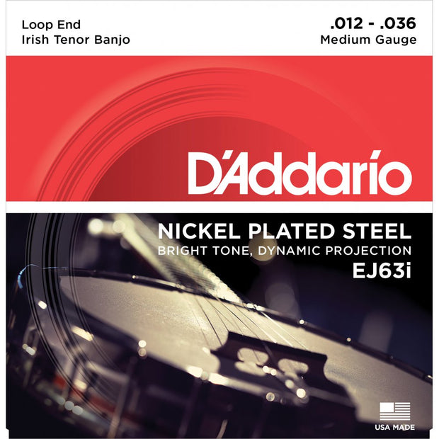D'Addario EJ63i - Set Banjo-Irish Nickel Strings