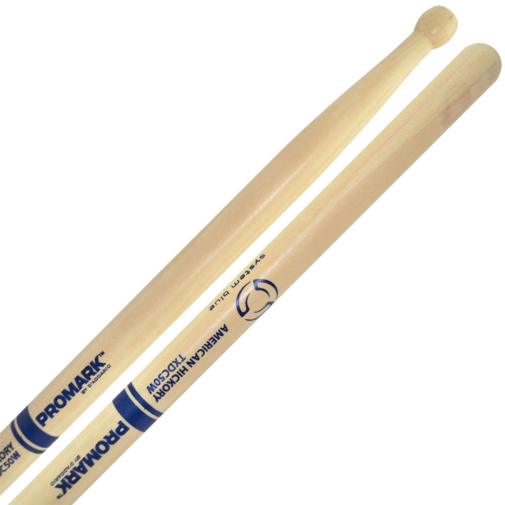 Promark TXDC50W -Promark DC50 System Blue Marching Snare Sticks