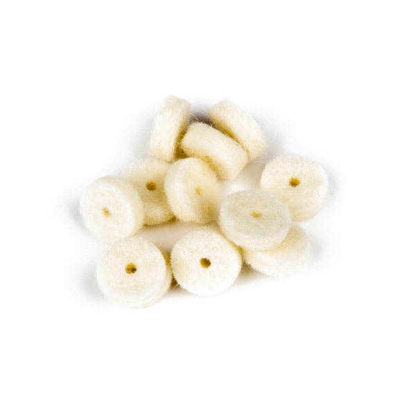 Fender Strap Button Felt Washers - White