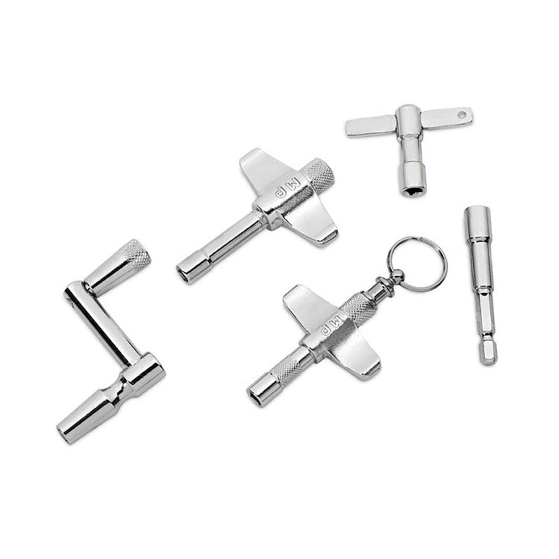 DW 5 Piece Drum Key Set w/ Standard, Key Chain, Drill Bit, Heavy Duty, and Speed Keys