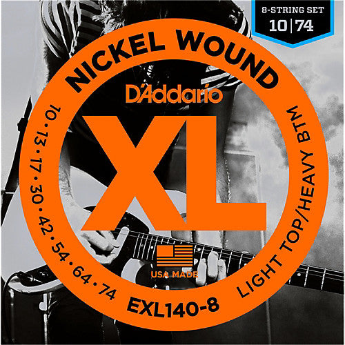 D'Addario EXL140-8 - SET ELEC GTR XL LIT/HVY BOT-8