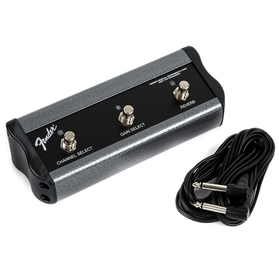 Fender Amp Footswitch 3-Button Pedal Channel / Gain / Reverb - 1/4'' Jack