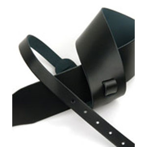D'Addario 25LBNJ00-DX - 64MM LEATHER BANJO STRAP,BLACK