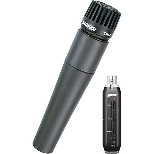 Shure X2U Microphone to USB Adapter Audio Interface w/ SM57
