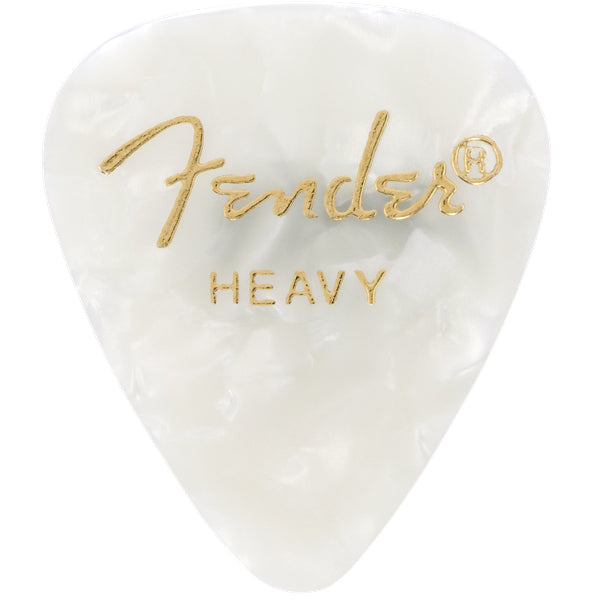 Fender Guitar Pick 351 Shape Premium 1 Gross - White Moto - Heavy, 144-Count