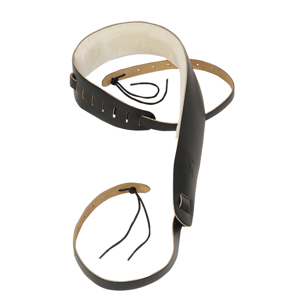 Levy's PM14-BLK Genuine Leather Banjo Straps