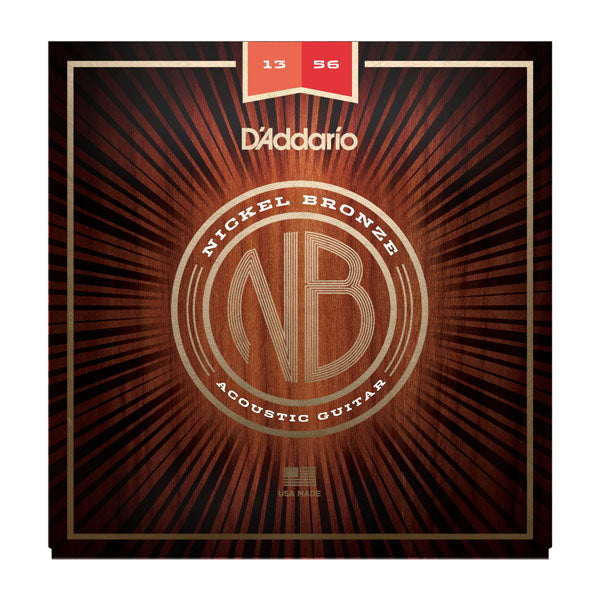 D'Addario NB1356 - SET AC GTR NICKEL BRONZE MED