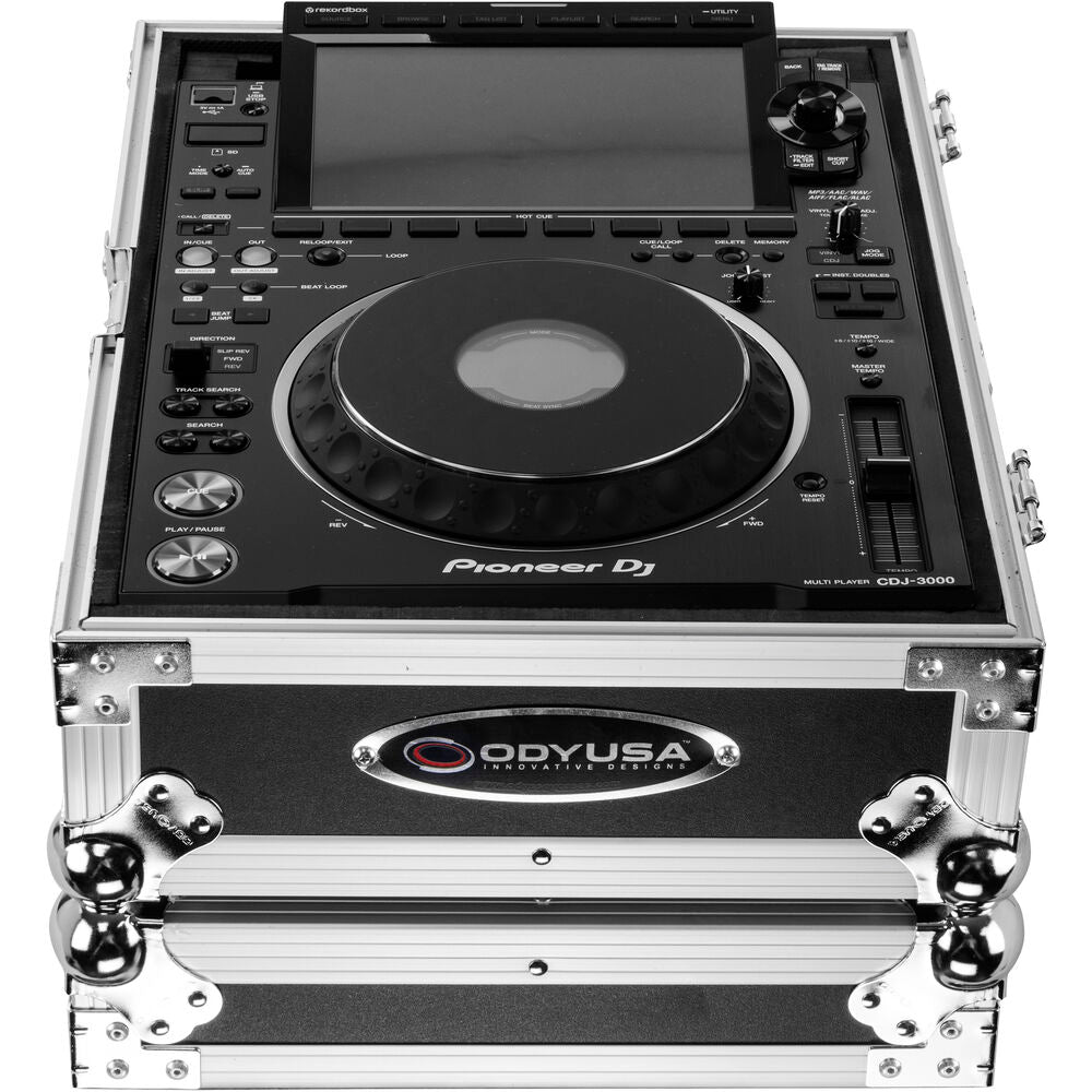 Odyssey FZ3000 Compact Flight Case for Pioneer CDJ-3000 Media Player - Silver and Black