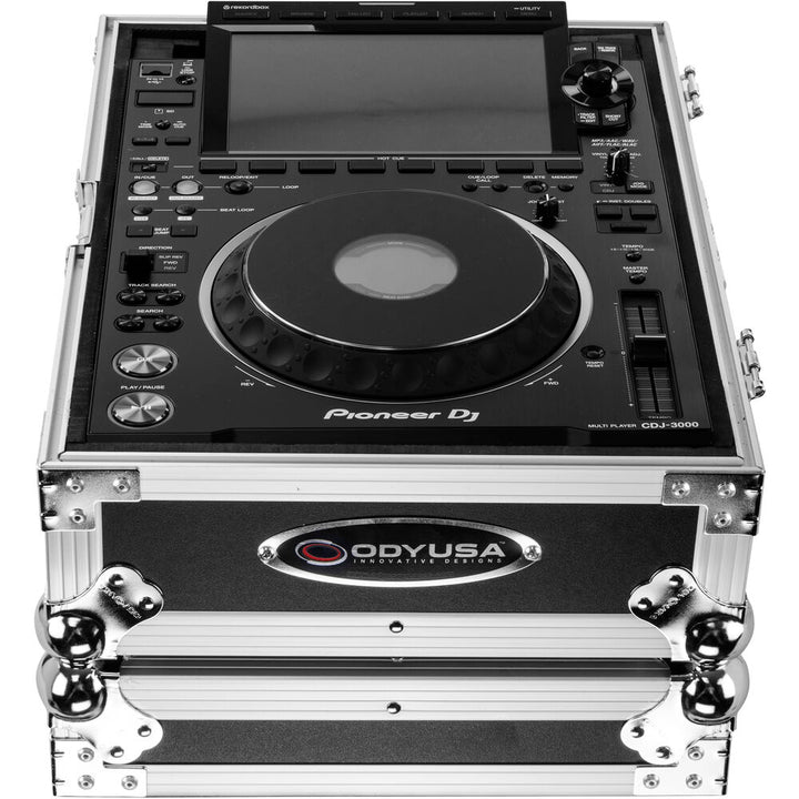 Odyssey FZ3000 Compact Flight Case for Pioneer CDJ-3000 Media Player - Silver and Black