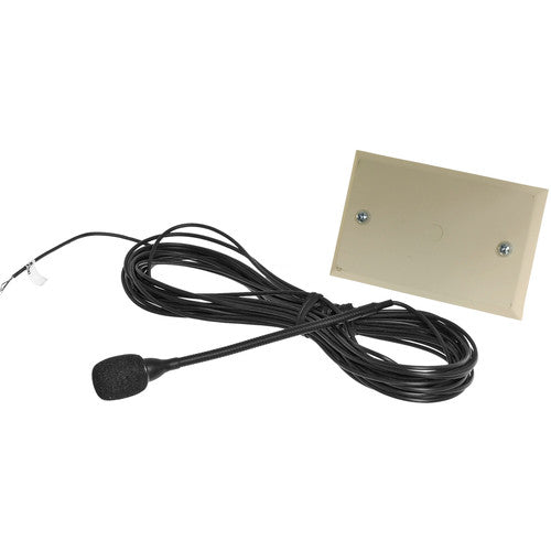 Shure MX202 Overhead Hanging Condenser Microphone No Cartridge Plate-Mount Screw Black