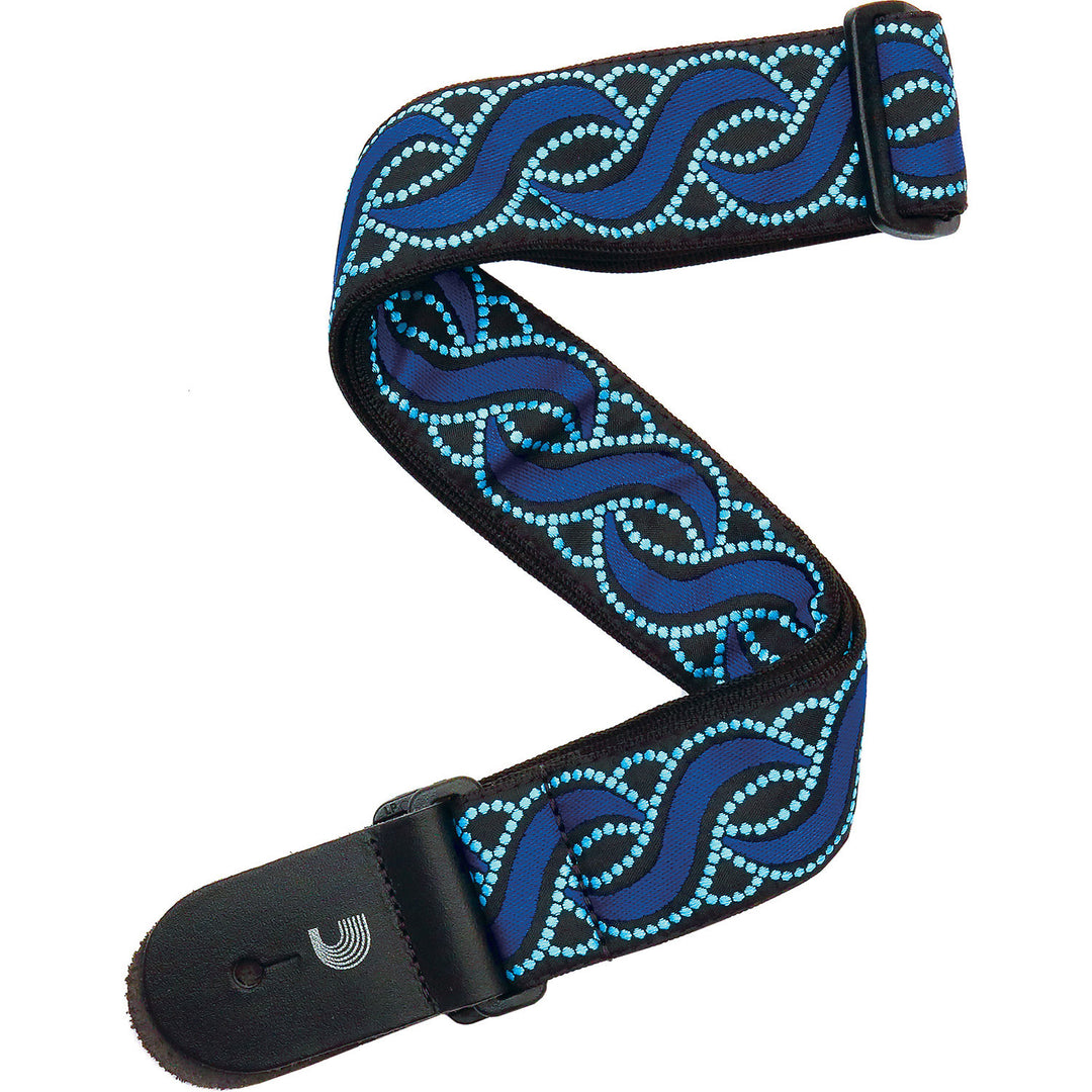 D'Addario 20T06 - 2'' WVN GTR ST, BLUE TWIST