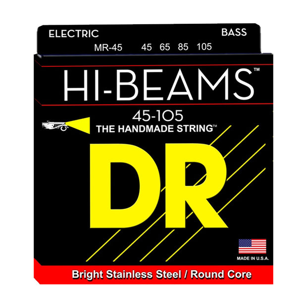 DR Strings MR-45 (Medium) - HI-BEAM  - Stainless Steel: 45, 65, 85, 105