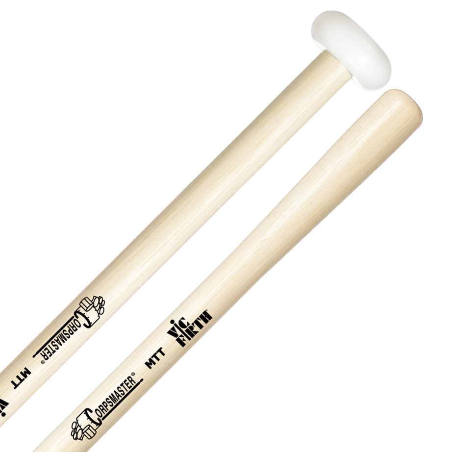 Vic Firth MTT Corpmaster Multi Tenor Mallets-Extra Hard Tapered Hickory