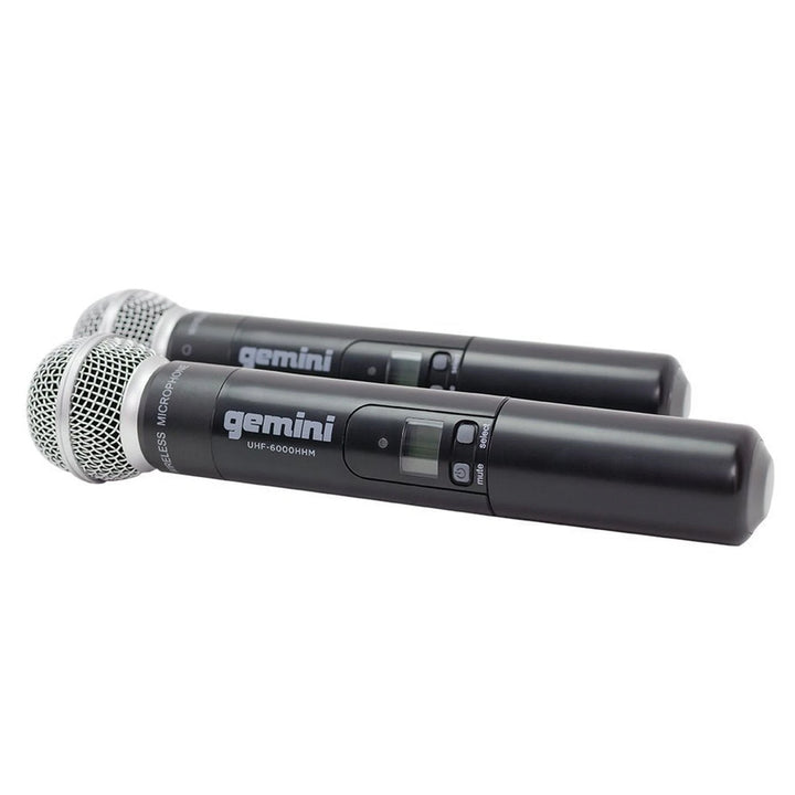 Gemini UHF-6200M Dual-Channel UHF Wireless Microphone System - Handheld Vocal