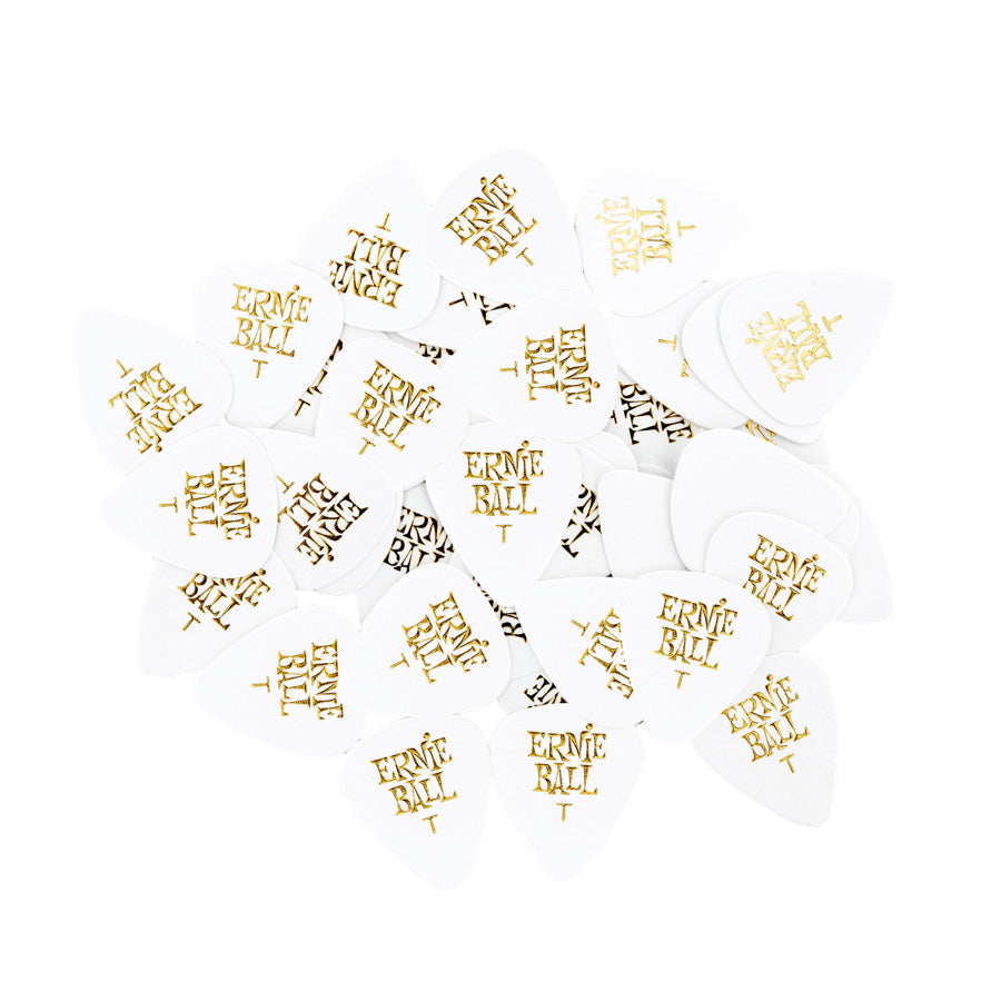 Ernie Ball Guitar Picks (Bag of 144) - Thin White
