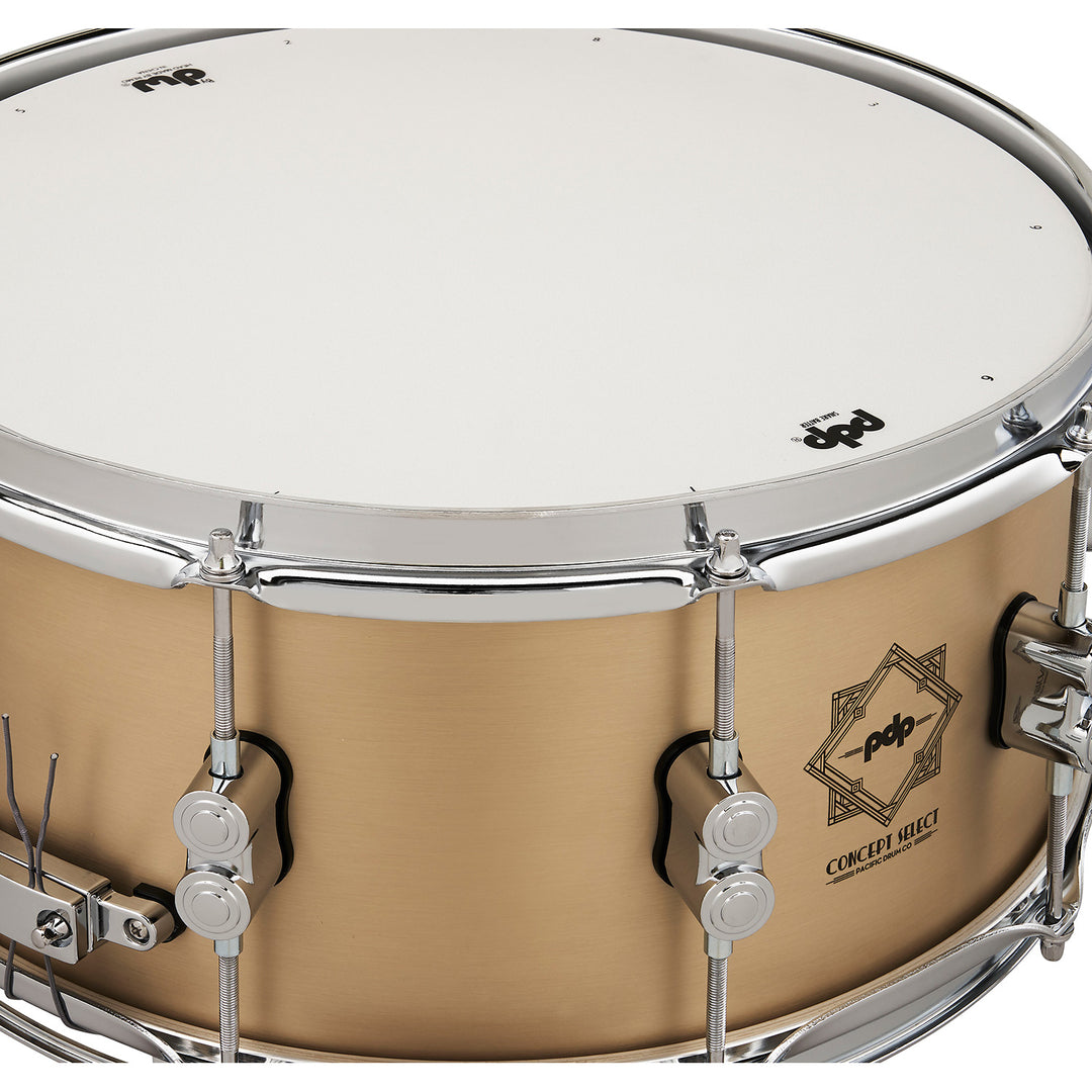 PDP Concept Select 6.5x14 Snare Drum 3mm Seamless Bell Bronze with Chrome Hardware