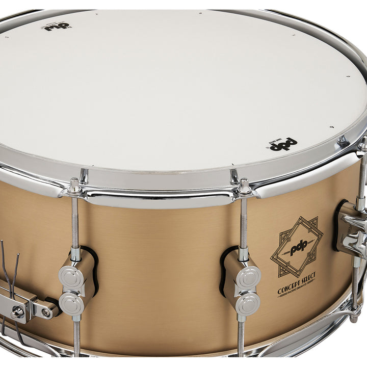 PDP Concept Select 6.5x14 Snare Drum 3mm Seamless Bell Bronze with Chrome Hardware