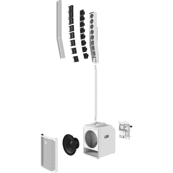 Electro-Voice Evolve 50M Powered Column Speaker System w/ Mixer - White