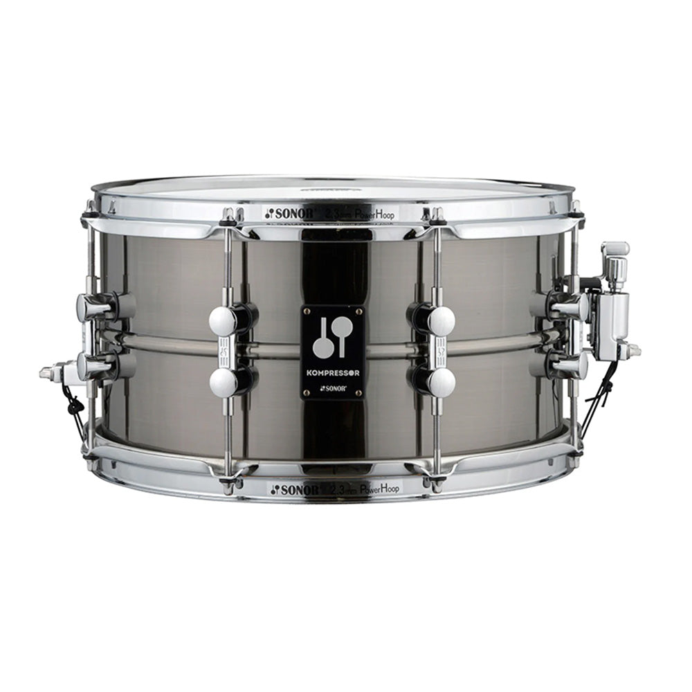 Sonor 17710101- Sonor Kompressor Snare Drum 13x07" Brass, Black Nickel Plated