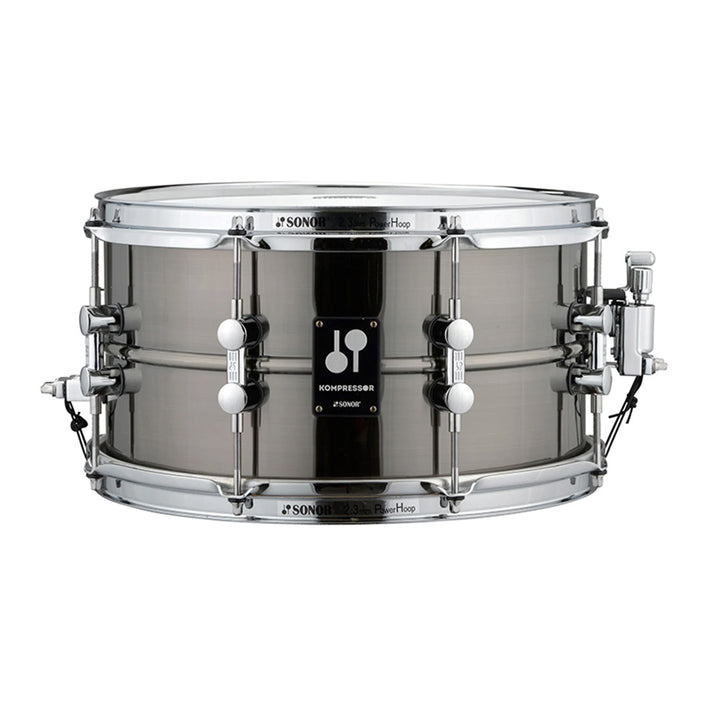 Sonor 17710101- Sonor Kompressor Snare Drum 13x07" Brass, Black Nickel Plated