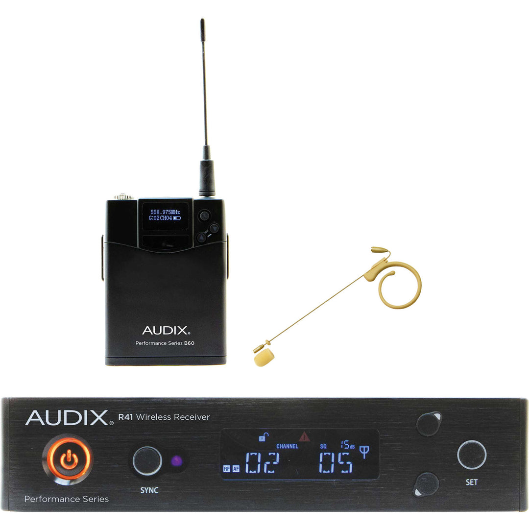 Audix AP41 HT7 Headworn Earset Wireless Microphone System - Beige (B: 554 MHz – 586 MHz)