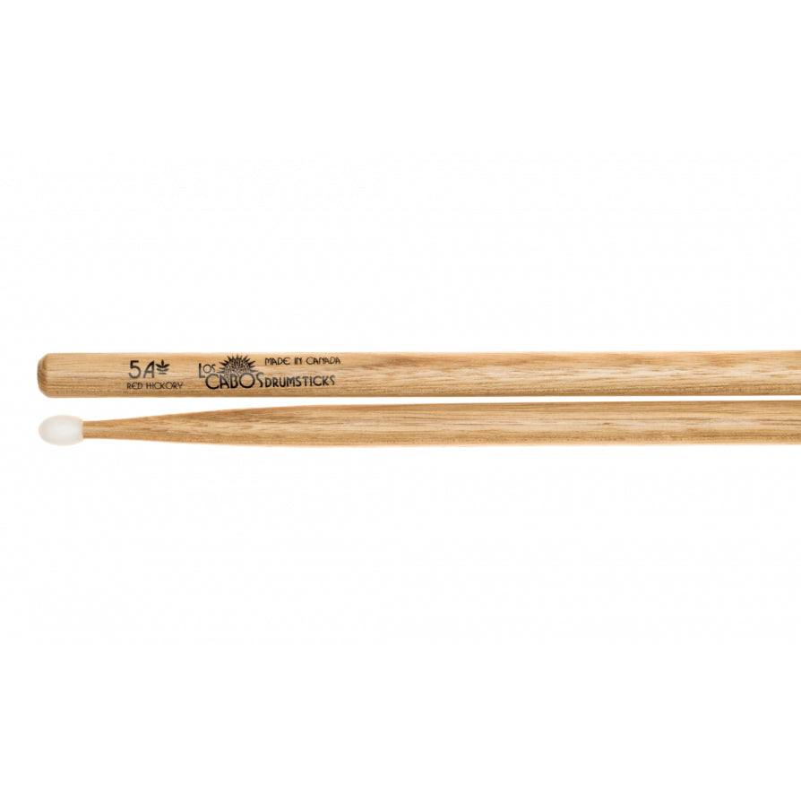 Los Cabos LCD5ARHN 5A Nylon Drum Sticks-Red Hickory