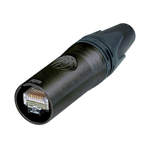Neutrik NE8MX6-B - Black Inline EtherCon Cat6A Complete Connector