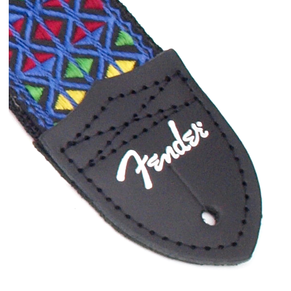 Fender Eric Johnson Signature Strap - Blue with Multi-Colored Triangle Pattern