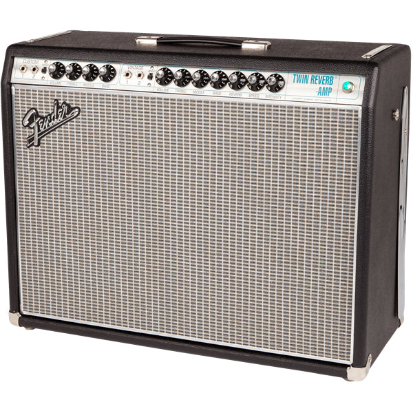 Fender '68 Custom Twin Reverb Guitar Combo Amplifier - Black & Silver