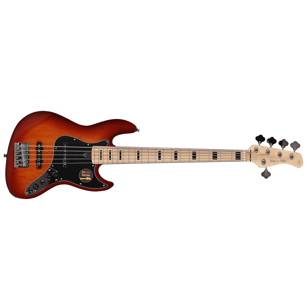Sire Marcus Miller V7 Vintage Alder 5-String 2nd Gen Electric Bass Guitar (Tobacco Sunburst)