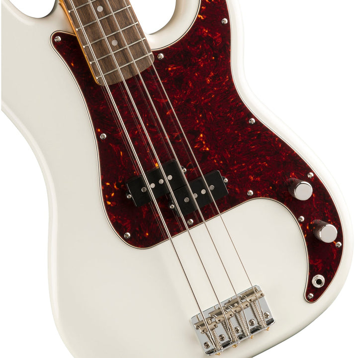 Squier Classic Vibe '60s Precision Bass Laurel Fingerboard Electric Bass Guitar - Olympic White