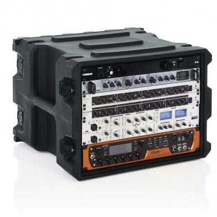 Gator G-PRO-8U-19 8 Space Rotationally Molded Rack Case, 19” Deep