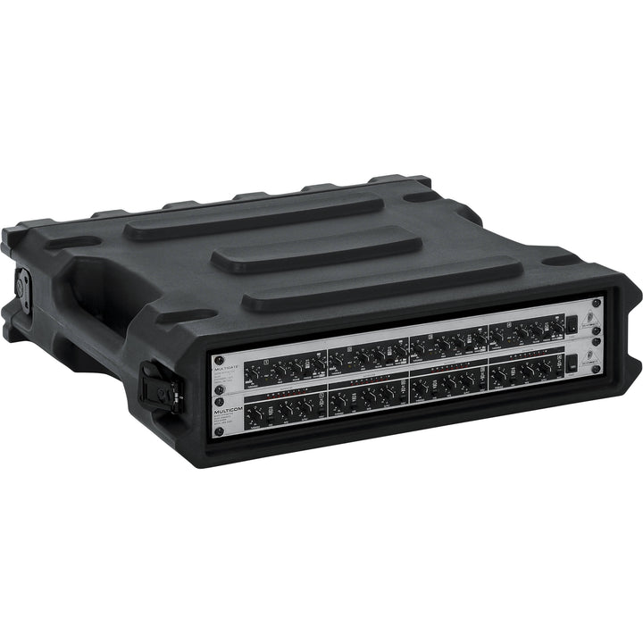 Gator G-PRO-2U-19 2 Space Rotationally Molded Rack Case, 19” Deep