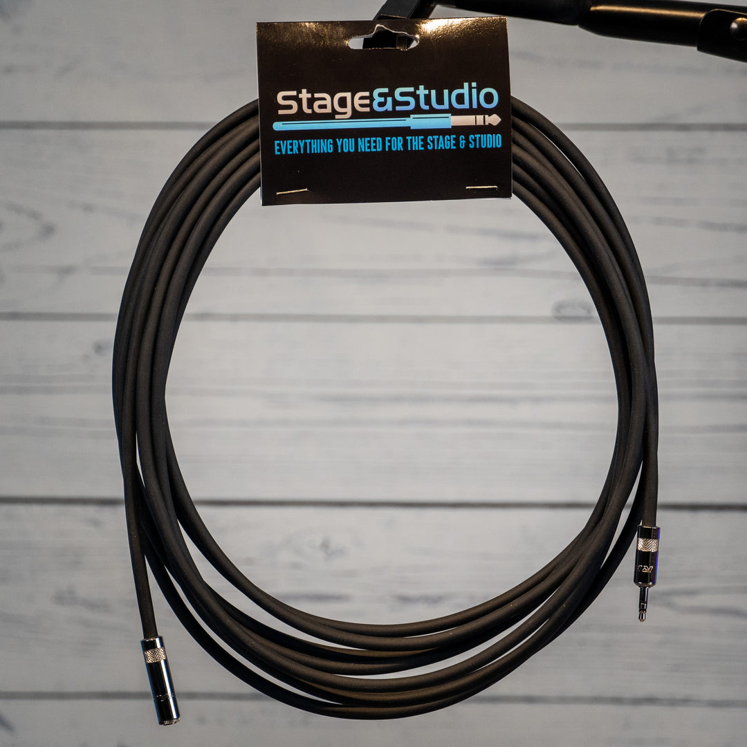 Stage & Studio TRS 1/8" Headphone Extension Cable 20 FT