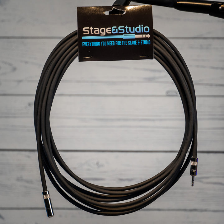 Stage & Studio TRS 1/8" Headphone Extension Cable 20 FT