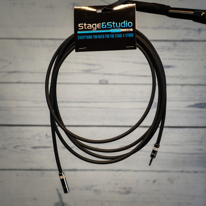Stage & Studio TRS 1/8" Headphone Extension Cable 10 FT