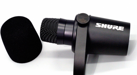 Shure MV7 Dynamic USB Podcast Recording Microphone Black – Music