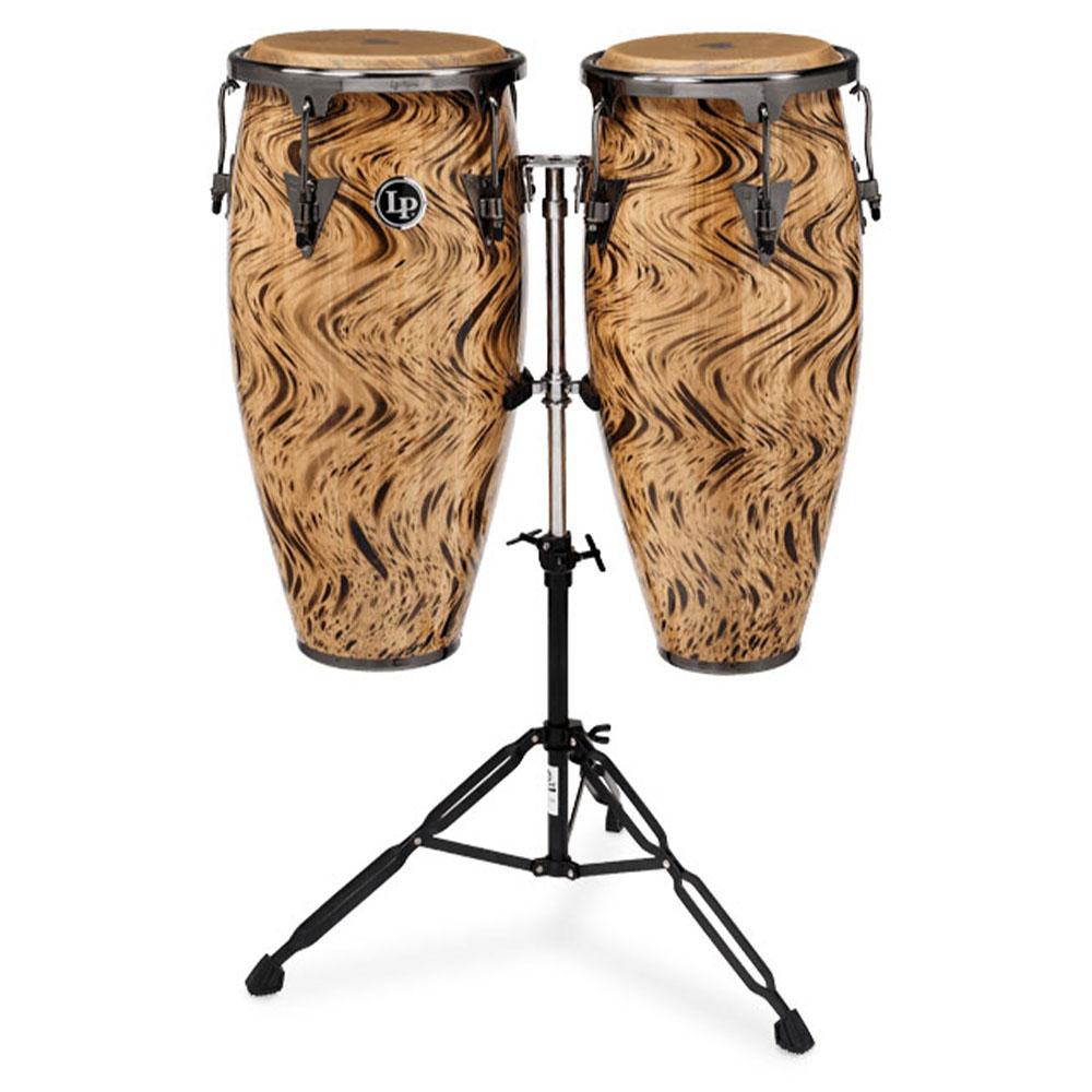 LP LPA646-HC - 10In/11In Conga Set W/Stand Havana Café