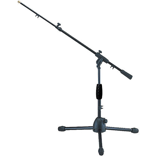 Quiklok A-341 Short Tripod Microphone Stand with Telescoping Boom - Measures 16.5 to 19.25'' (41.9 to 48.9cm)