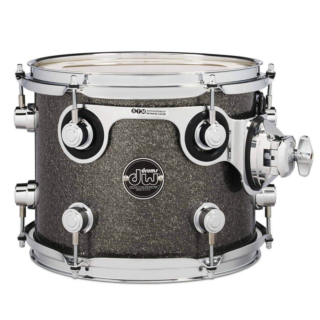 DW Performance Series Tom Tom 8x10 Finish Ply - Pewter Sparkle